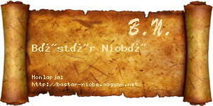 Bástár Niobé névjegykártya